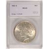 Image 1 : 1922-S PEACE SILVER DOLLAR, SEGS MS-63 NICE!