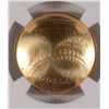Image 3 : 2014 NATIONAL BASEBALL HALL OF FAME  $5.00 GOLD COMMEMORATIVE, NGC GRADED MS-70!