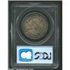 Image 4 : 1836 50C Lettered Edge MS65 PCGS. O-104a, R.3. Deeply and originally toned with iridescent green, gr
