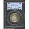 Image 1 : 1876 50C AU53 PCGS. Nice and attractive with excellent remaining luster. The centers are brilliantis