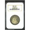 Image 1 : 1882 50C MS60 NGC. A well struck coin that has bright, frosty devices and somewhat prooflike fields.