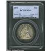 Image 3 : 1891 50C MS65 PCGS. The 1891 is curiously scarce in Gem condition, even though it is the final year.