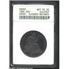 Image 1 : 1864 50C--Cleaned, Retoned--ANACS. Proof, Net PR55. Harshly cleaned and then very darkly retoned, th