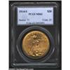 Image 1 : 1914-S $20 MS62 PCGS. A bright honey-gold example that has a bold strike, good luster, and nicely pr