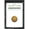 Image 1 : 1871-S $2 1/2 AU50 ANACS. The base of the second 1 in the date is lightly recut. A briefly circulate