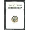 Image 1 : 1926-S 10C MS63 ANACS. The margins have sprinkles of russet-gold and electric-blue color. A highly l