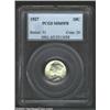 Image 1 : 1927 10C MS65 Full Bands PCGS. Brilliant except for a tiny speck of russet patina near Liberty's pro