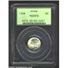 Image 1 : 1930 10C MS65 Full Bands PCGS. The frosty textured surfaces are untoned save for a little light pati