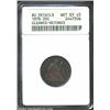 Image 1 : 1876 20C--Cleaned, Retoned--ANACS. AU Details, Net XF45. Brightly toned with golden-brown, violet, a