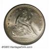 Image 1 : 1875-S 25C MS64 PCGS. A highly lustrous example of this scarcer Seated Quarter. Less than a million.