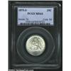 Image 1 : 1875-S 25C MS64 PCGS. A lustrous and essentially brilliant near-Gem that is well struck aside from t