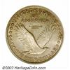 Image 2 : 1916 25C AU58 ANACS. Original light gray toning is seen over each side with flecks of deeper color a