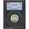 Image 1 : 1923 25C MS66 PCGS. A flashy Gem that is well struck aside from the leaf springs. Lovely, virtually.