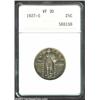Image 1 : 1927-S 25C VF30 ANACS. The margins have rich tobacco-brown patina, while the major devices are lilac
