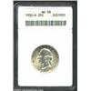 Image 1 : 1932-D 25C AU58 ANACS. The upper obverse has a blush of mauve patina. Well struck and lustrous, with