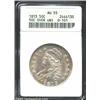 Image 1 : 1813 50C 50C Over UNI AU55 ANACS. O-101, High R.3. A sharply struck example of this popular variety.