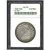 Image 1 : 1825 50C AU55 ANACS. O-107, R.2. Liberty's profile is boldly double struck. Golden-brown and aqua pe