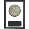Image 2 : 1825 50C AU55 ANACS. O-107, R.2. Liberty's profile is boldly double struck. Golden-brown and aqua pe