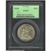 Image 1 : 1849 50C AU55 PCGS. WB-104. Rated R.5 in XF/AU grades by Wiley and Bugert, this piece has slight evi