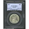 Image 1 : 1854 50C Arrows MS62 PCGS. Sharply defined, the surfaces are a bit lackluster but each side shows sm