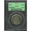 Image 3 : 1861 50C Scott Restrike AU55 PCGS. J.W. Scott bought the reverse die of the Confederate Half Dollar.