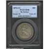Image 1 : 1873-CC 50C No Arrows XF40 PCGS. Boldly detailed for the grade, with subdued green-gray color and so