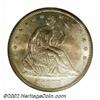 Image 1 : 1875-S 50C MS66 NGC. The 1875-S is a common issue among Seated Halves, but high grade examples such.