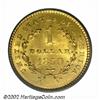 Image 2 : 1850 G$1 MS64 PCGS. A boldly struck and lustrous near-Gem that has pleasing preservation and impress
