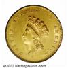 Image 1 : 1854 G$1 Type Two MS62 PCGS. Type Two Gold Dollars have proved to be popular coins over the last few