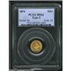 Image 3 : 1854 G$1 Type Two MS62 PCGS. Type Two Gold Dollars have proved to be popular coins over the last few