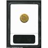 Image 2 : 1855 G$1--Bent--ANACS. AU Details, Net XF40. A slight bend is barely noticeable within the upper lef