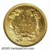 Image 2 : 1855 G$1 MS61 NGC. While most extant 1855 Gold Dollars display bothersome incompleteness of strike i