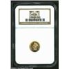 Image 3 : 1861 G$1 MS66 NGC. The 1861 is a curious issue. It is common enough in lower grades, but high grade.