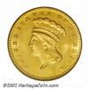 Image 1 : 1868 G$1 MS67 PCGS. The 1868 is a much more challenging issue than its mintage of 10,500 pieces migh