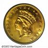 Image 1 : 1887 G$1 MS66 PCGS. The 1887 is another low mintage issue from the 1880s with only 7,500 pieces stru