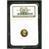 Image 3 : 1859 G$1 PR65 Ultra Cameo NGC. Official Mint records indicate that 80 proof Gold Dollars were produc
