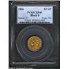 Image 1 : 1836 $2 1/2 Block 8 XF45 PCGS. McCloskey-C, Head of 1837, R.3. The devices are not boldly struck, as