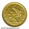 Image 1 : 1842-C $2 1/2 XF45 NGC. Quarter Eagle production at the Charlotte Mint amounted to just 6,729 coins.