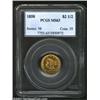 Image 3 : 1850 $2 1/2 MS63 PCGS. With a sizeable (for the era) original mintage of 252,923 pieces, the 1850 is