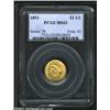 Image 1 : 1852 $2 1/2 MS63 PCGS. A nicely struck and carefully preserved representative with good luster. A sh