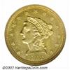 Image 1 : 1852-O $2 1/2 AU58 NGC. Extra Heavy O. Breen-6291. A much scarcer variety and the first we have hand