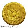 Image 2 : 1854-C $2 1/2 AU58 NGC. The 1854-C (7,295 pieces produced) is the eighth rarest Quarter Eagle produc