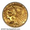 Image 1 : 1914-D $2 1/2 MS64 ICG. A bright orange-gold example of this scarcity in the Indian Quarter Eagle se