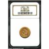 Image 1 : 1854 $3 MS61 NGC. A nicely struck example that has extensive bright luster and a few wispy slide mar