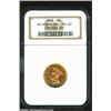 Image 3 : 1863 $3 MS62 NGC. Ex: Princess Collection. While clashmarks (as struck) are visible around the centr