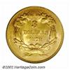 Image 2 : 1878 $3 MS62 PCGS. A boldly struck piece that has lovely honey-gold color and surprisingly clean sur
