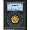 Image 1 : 1843 $5 AU58 PCGS. A surprisingly well struck piece that has bright peripheral luster and only light