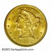 Image 1 : 1852 $5 MS63 PCGS. While the 1852 is easy enough to locate in lower grades, at the Select Uncirculat