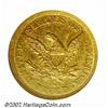 Image 2 : 1858-C $5 AU50 NGC. The 1858-C is the most commonly available Half Eagle from this popular Southern.