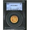 Image 1 : 1891 $5 MS63 PCGS. A well struck coin with good luster and clean surfaces. The highest arrowhead poi